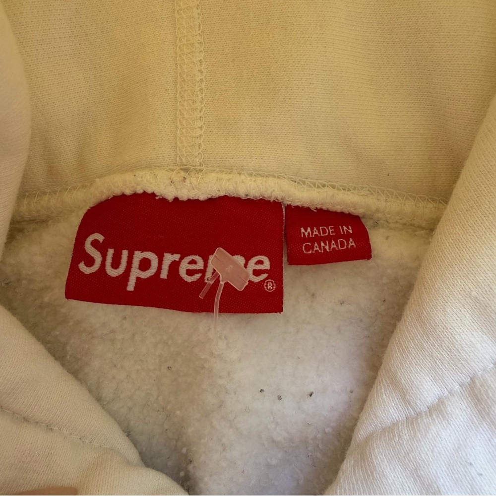 Supreme White Cropped Hoodie - Picture 6 of 6